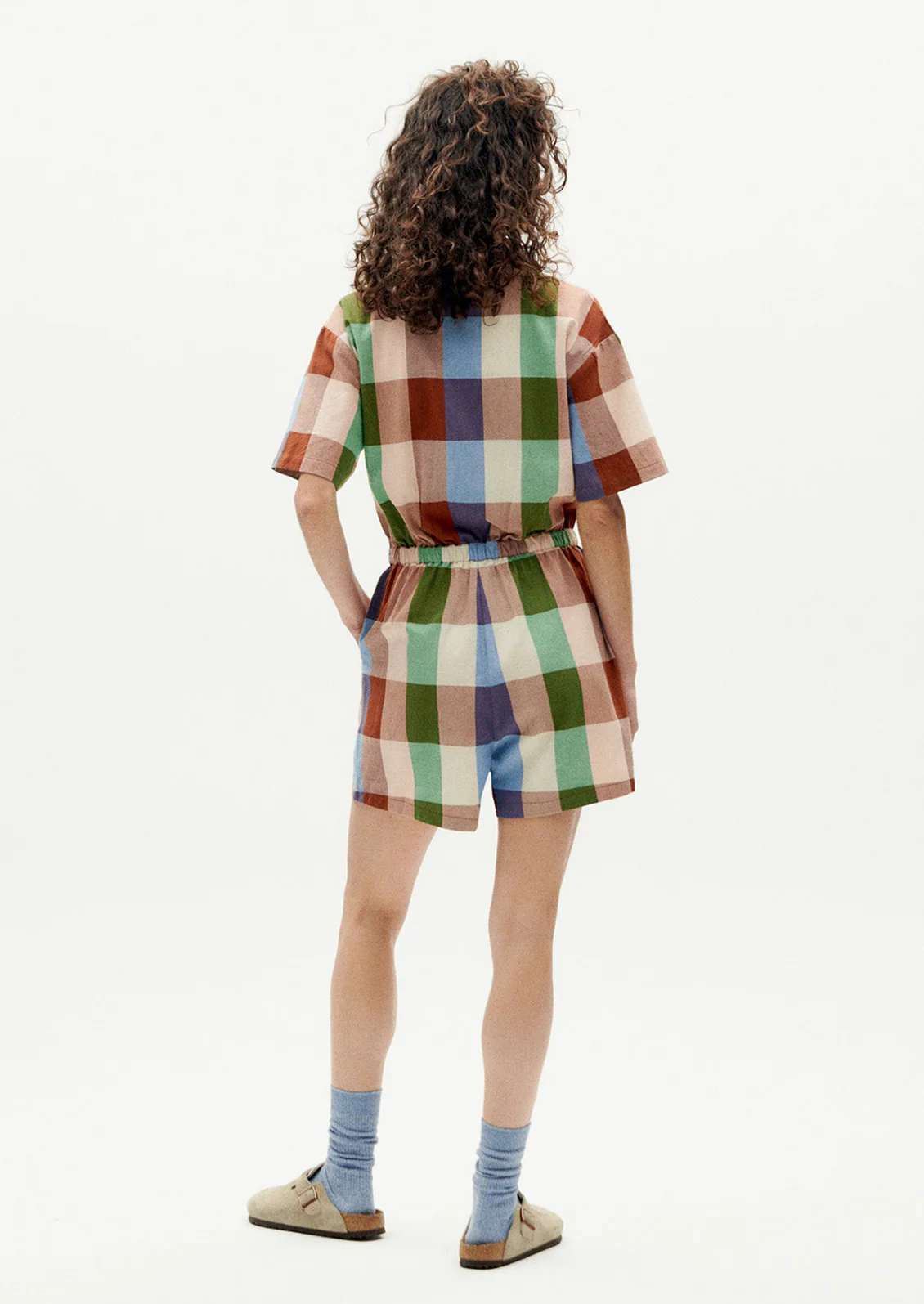 Agata Jumpsuit in Multicolor Madras - Image 6