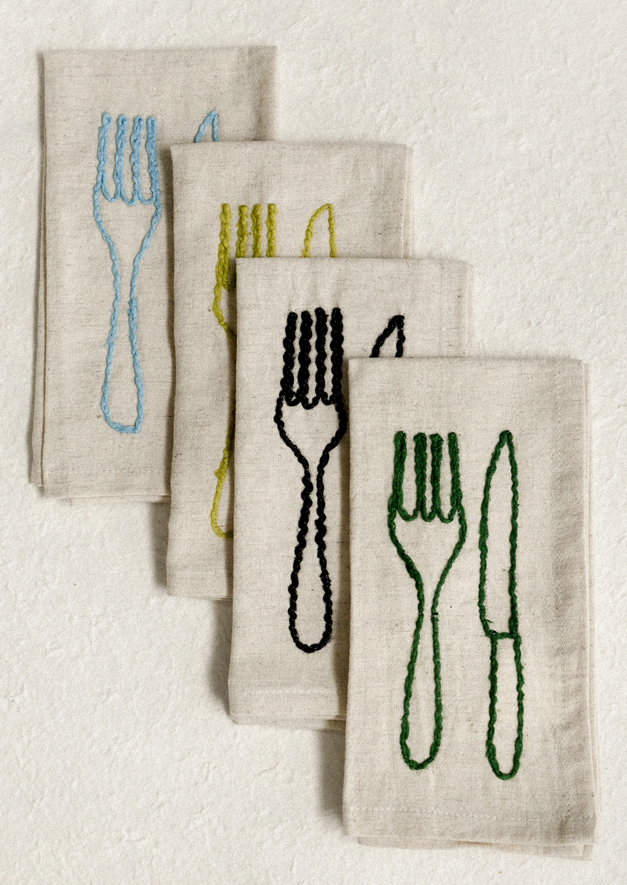 Al Fresco Embroidered Napkin Set - Image 3