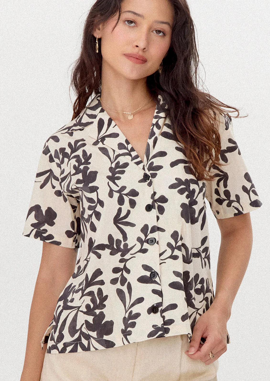 Wild Flora Cotton Shirt