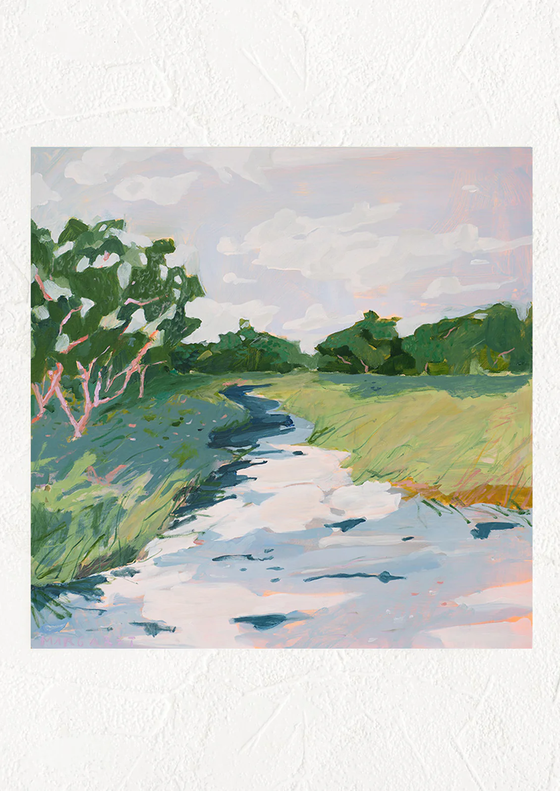 Along The Riverbank Print
