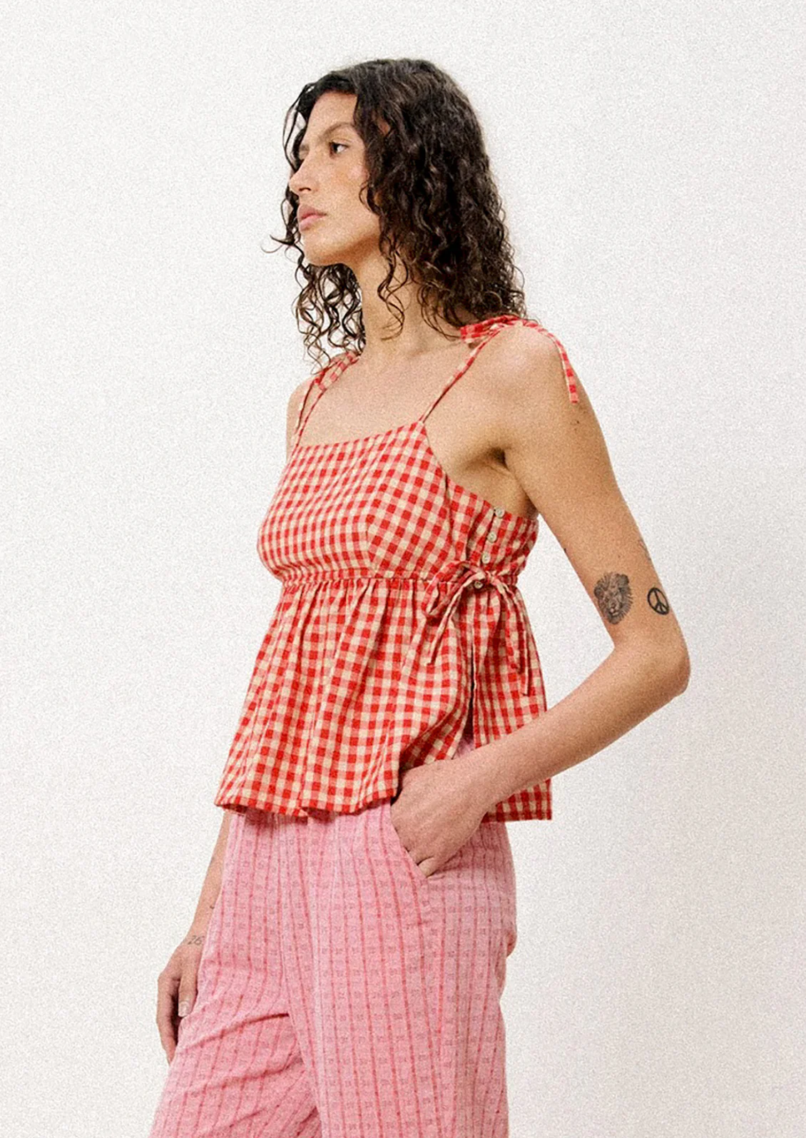 Amina Gingham Top - Image 3