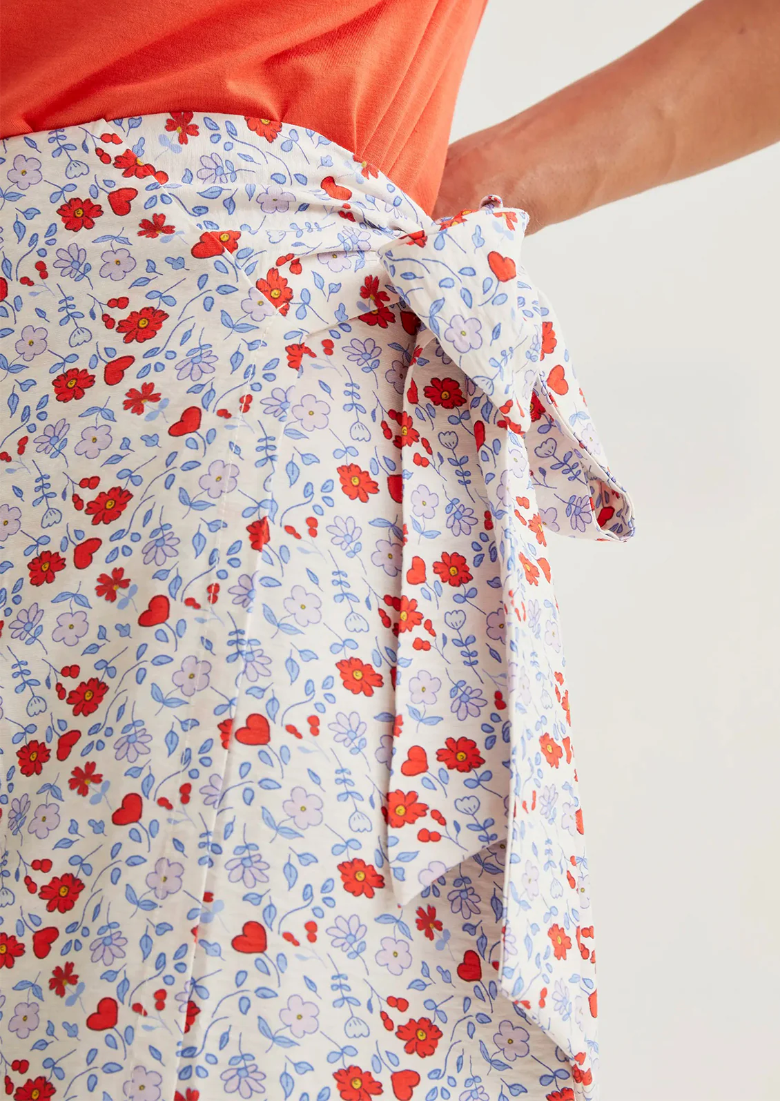 Aniela Floral Wrap Skirt - Image 2