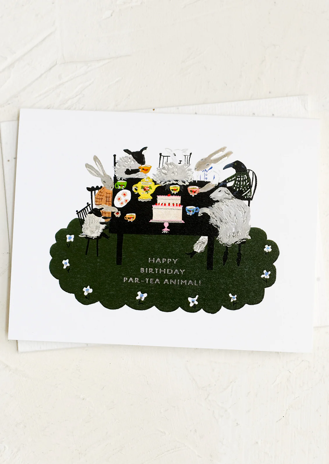Animal Tea Party Birthday Card