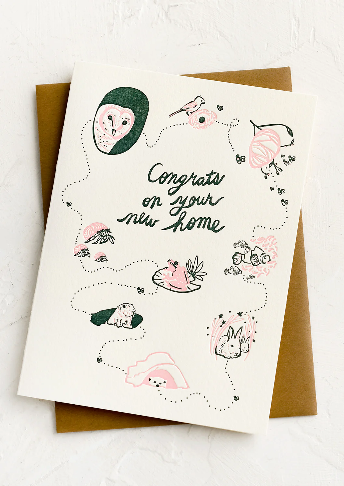 Animals New Home Card