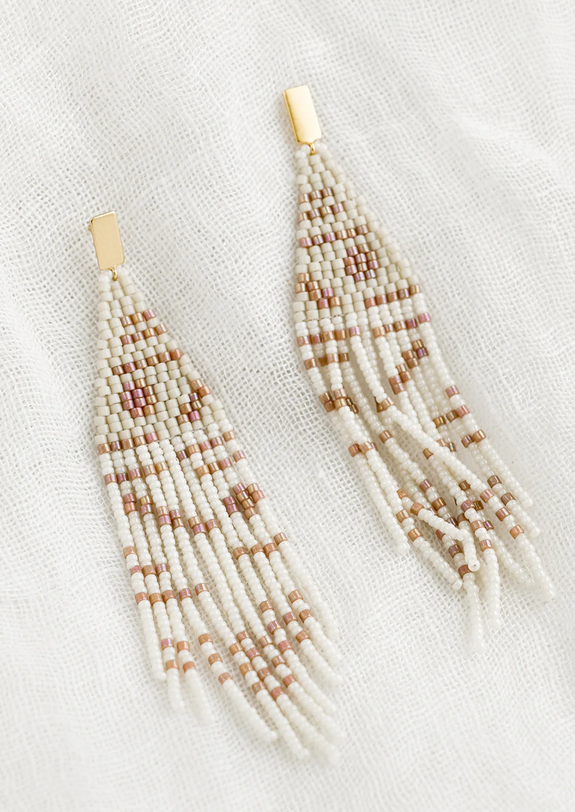 Batik Beaded Earrings