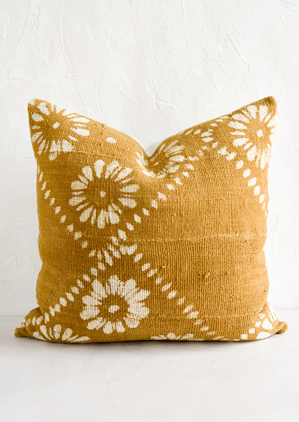Batik Floral Mudcloth Pillow - Image 3