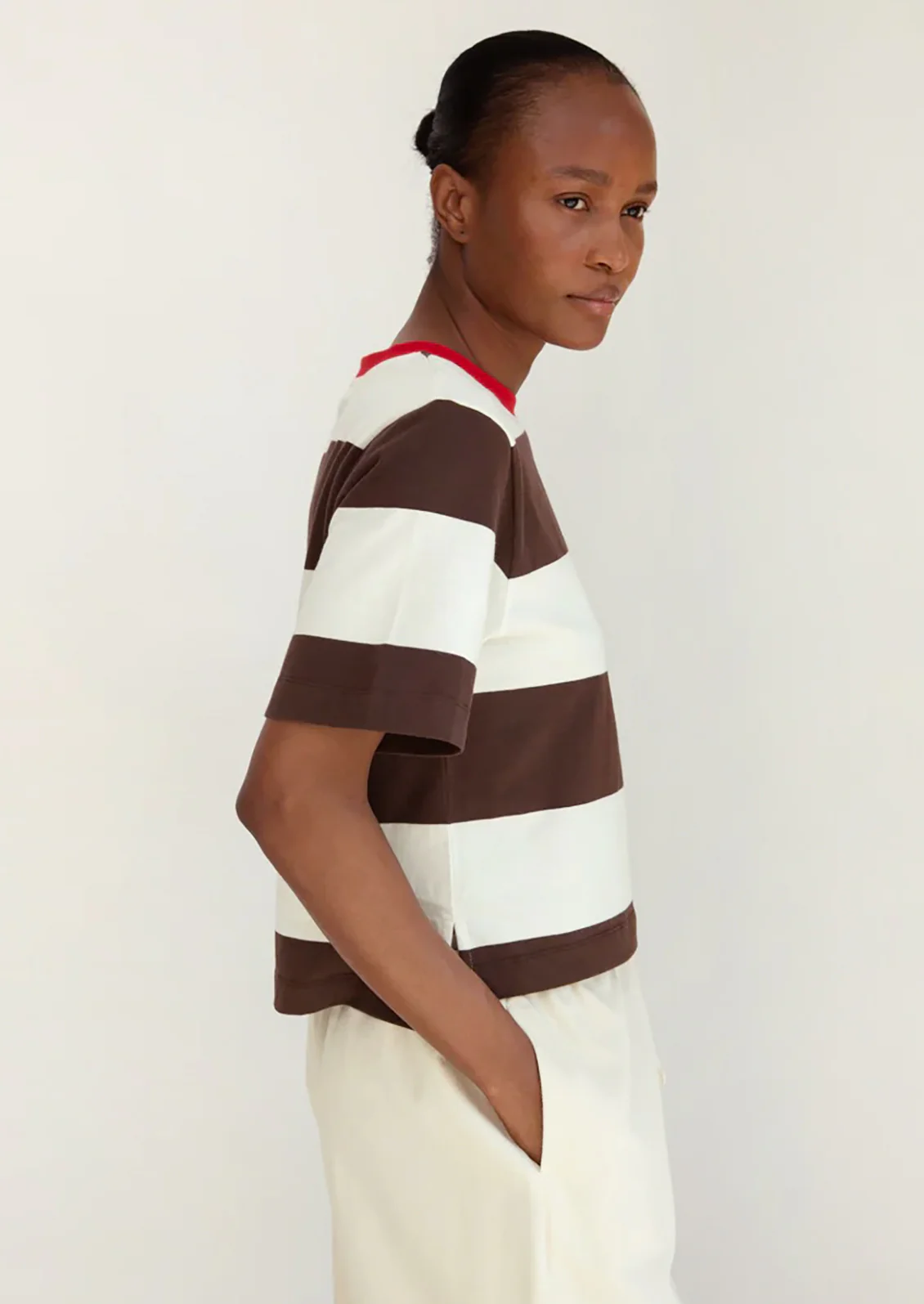 Bay Striped Cotton Tee - Image 3