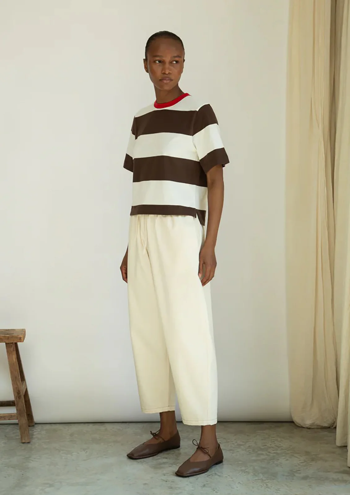 Bay Striped Cotton Tee - Image 5