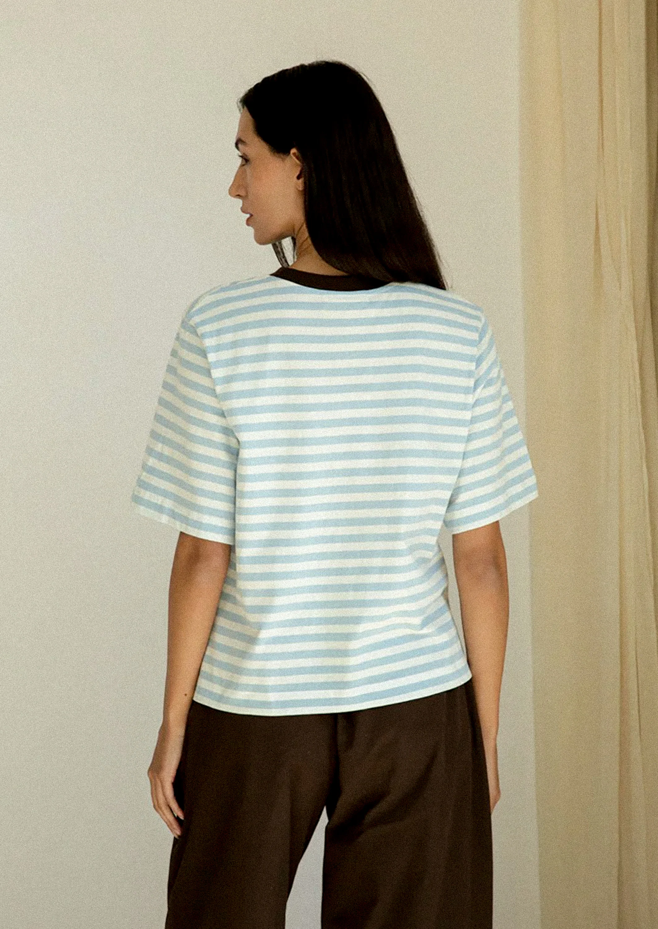 Bay Striped Cotton Tee - Image 7