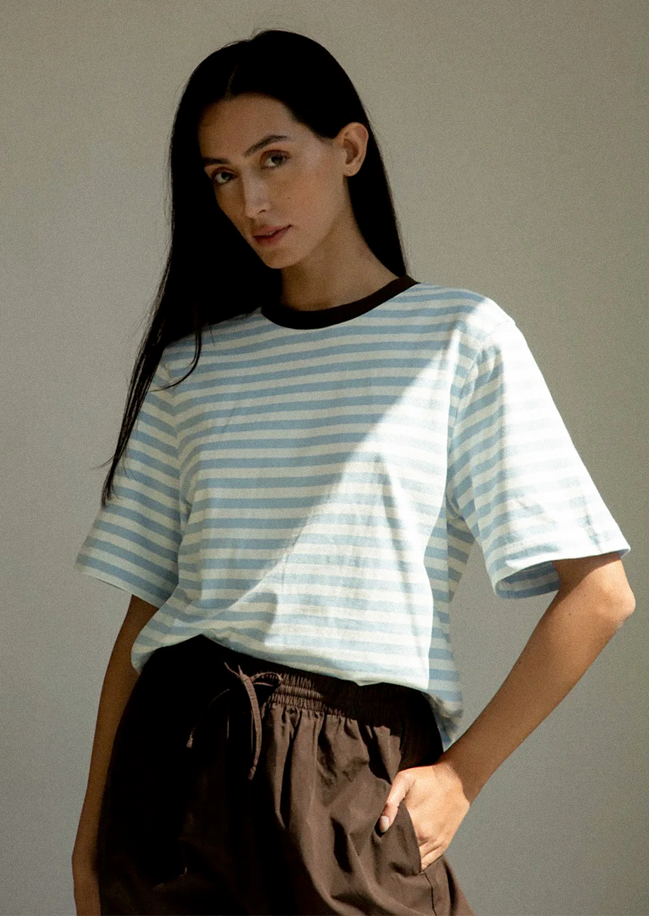 Bay Striped Cotton Tee - Image 8