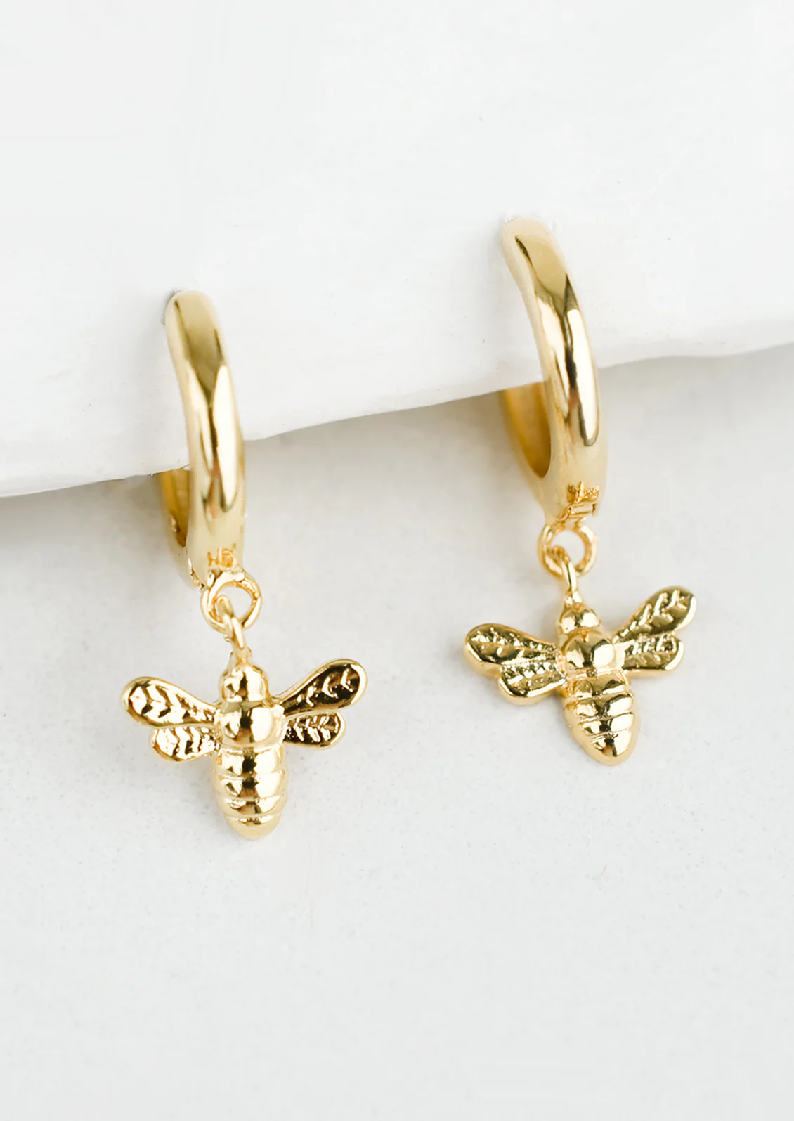 Bee Huggie Hoop Earrings