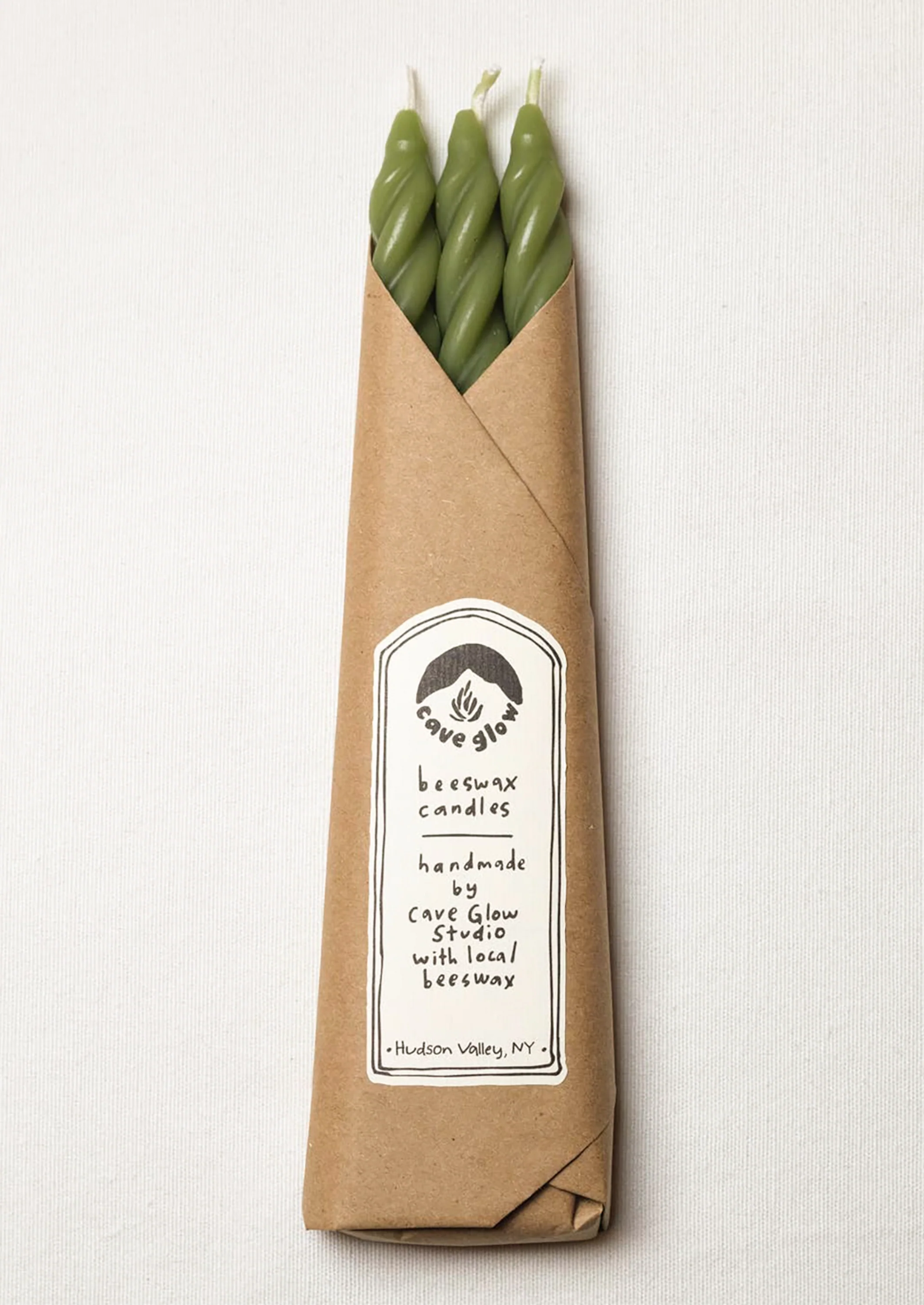 Spiral Beeswax Taper Candle Set - Image 5