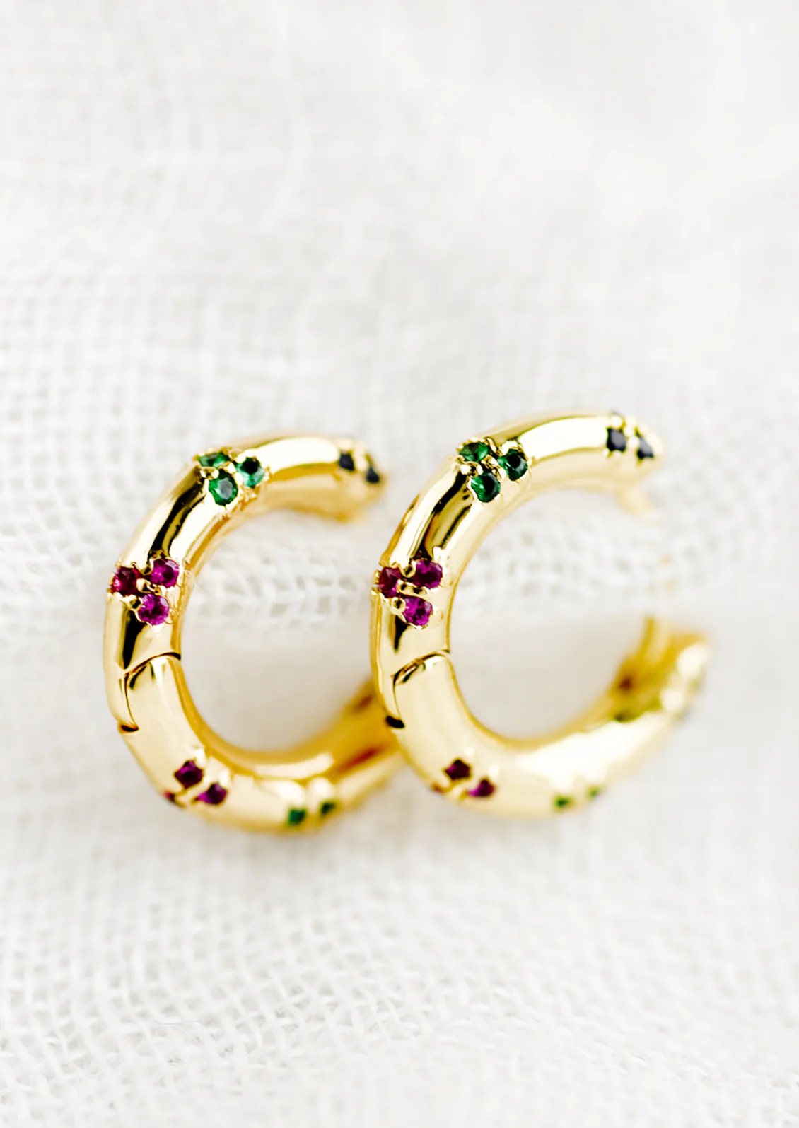 Bindhi Huggie Hoop Earrings