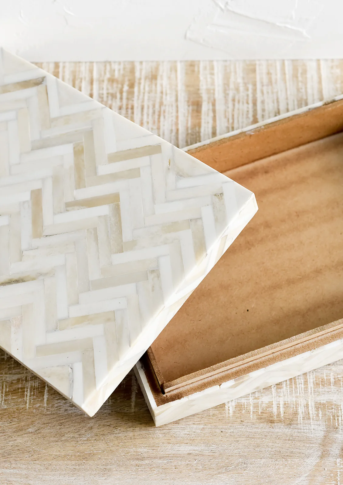 Bleached Chevron Keepsake Box - Image 2