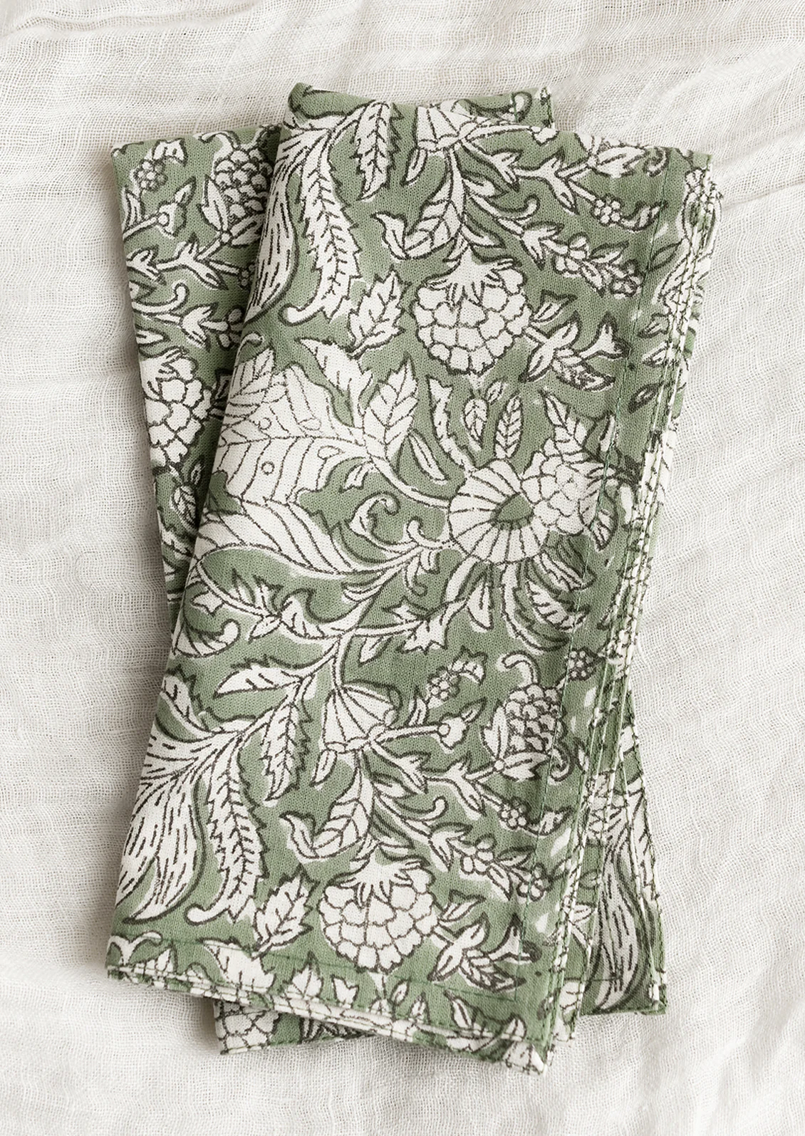 Botanical Block Print Napkin Set - Image 2