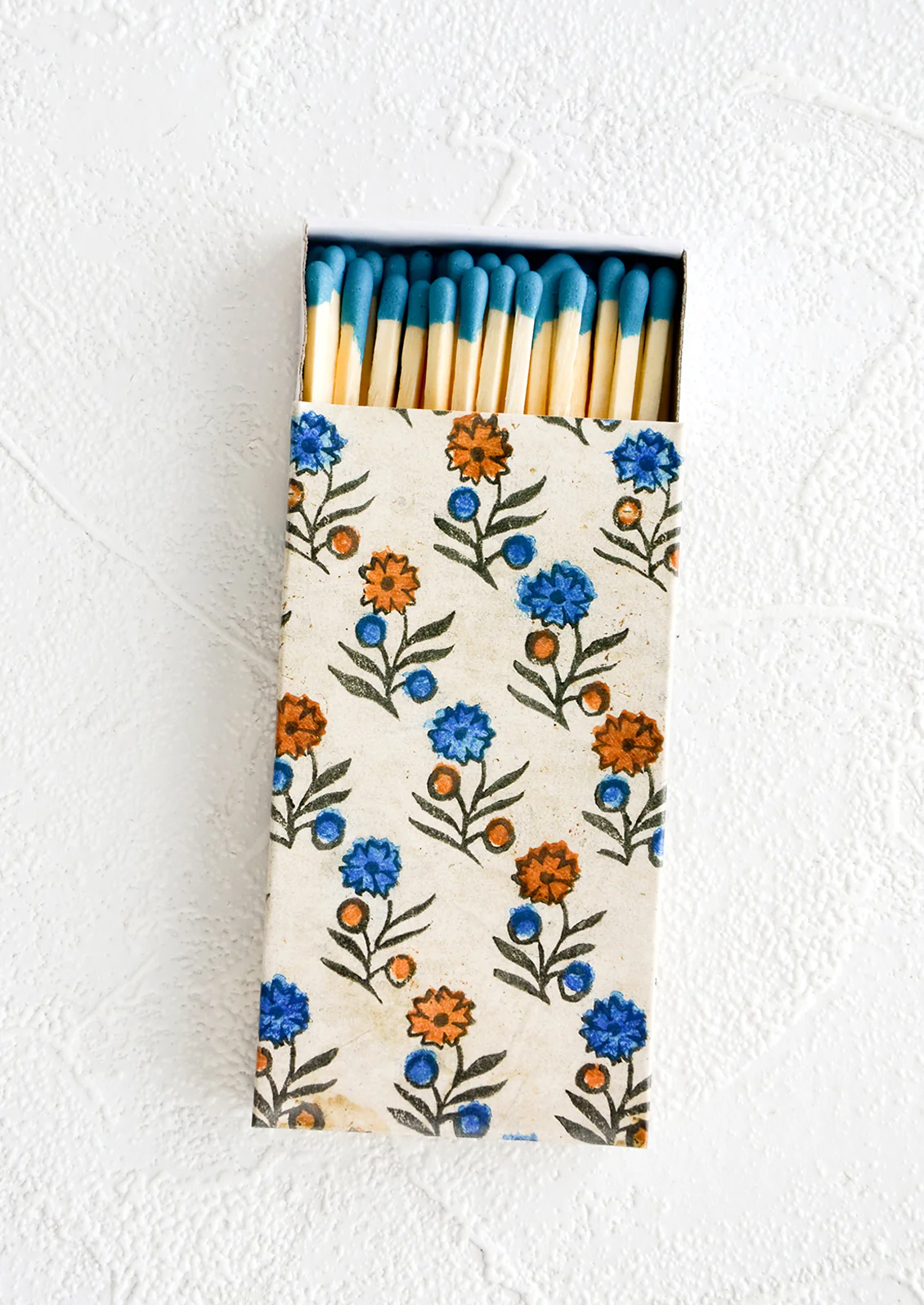 Block Print Floral Matchbox