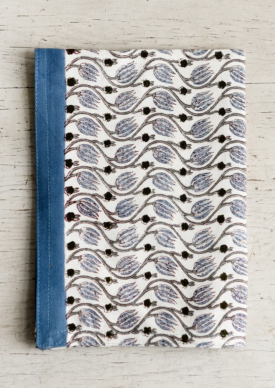 Floral Block Print Tea Towel