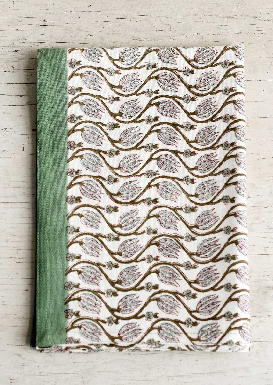 Floral Block Print Tea Towel - Image 4