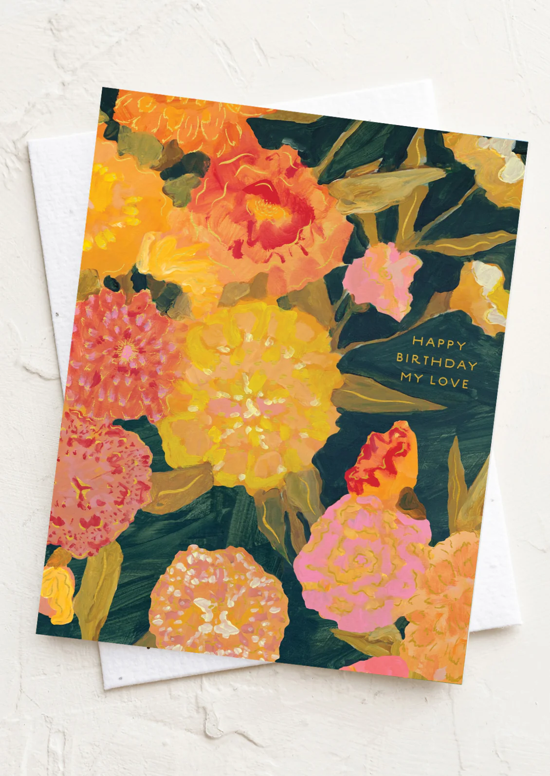 Floral Happy Birthday My Love Card