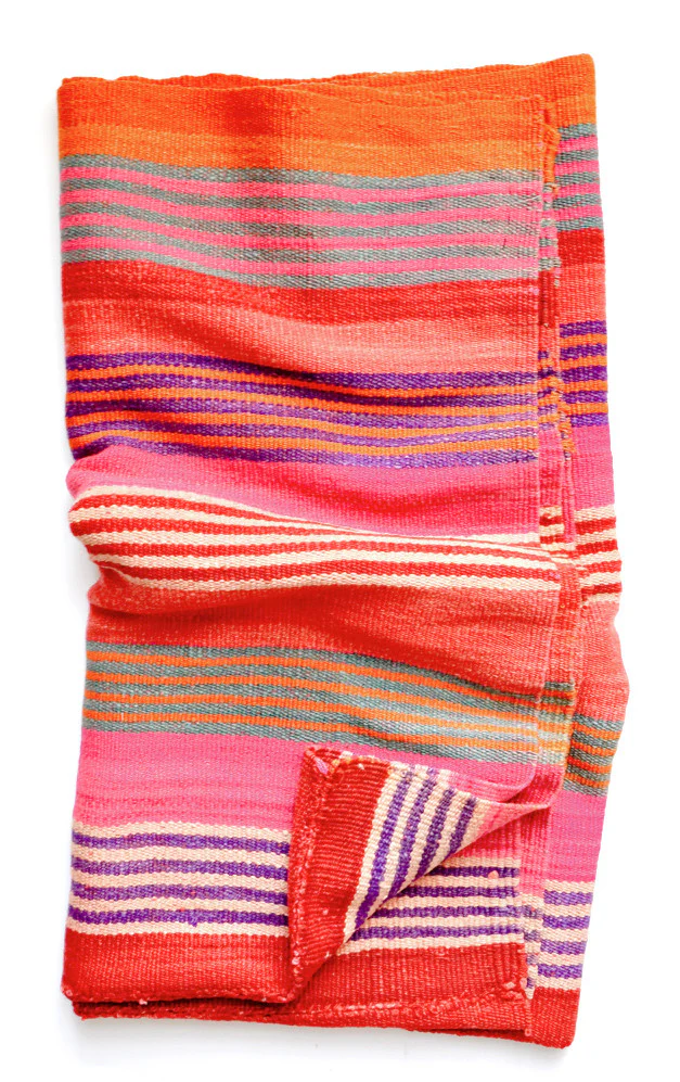 Bolivian Frazada Rug in Monterrey Stripe