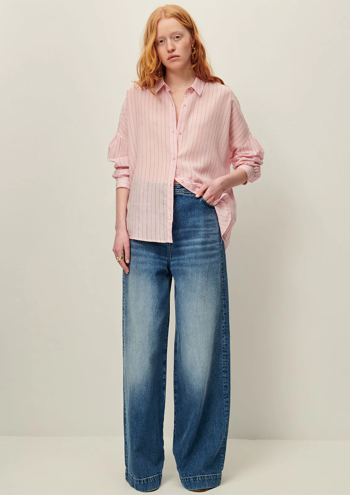 Botan Pinstripe Button Down - Image 4