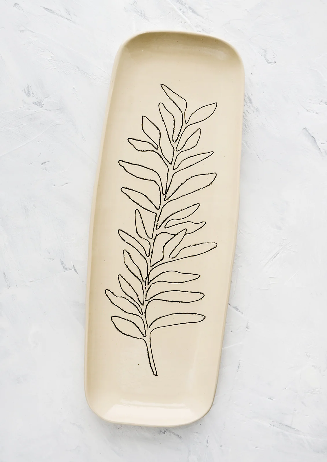 Botanical Oblong Ceramic Platter - Image 6