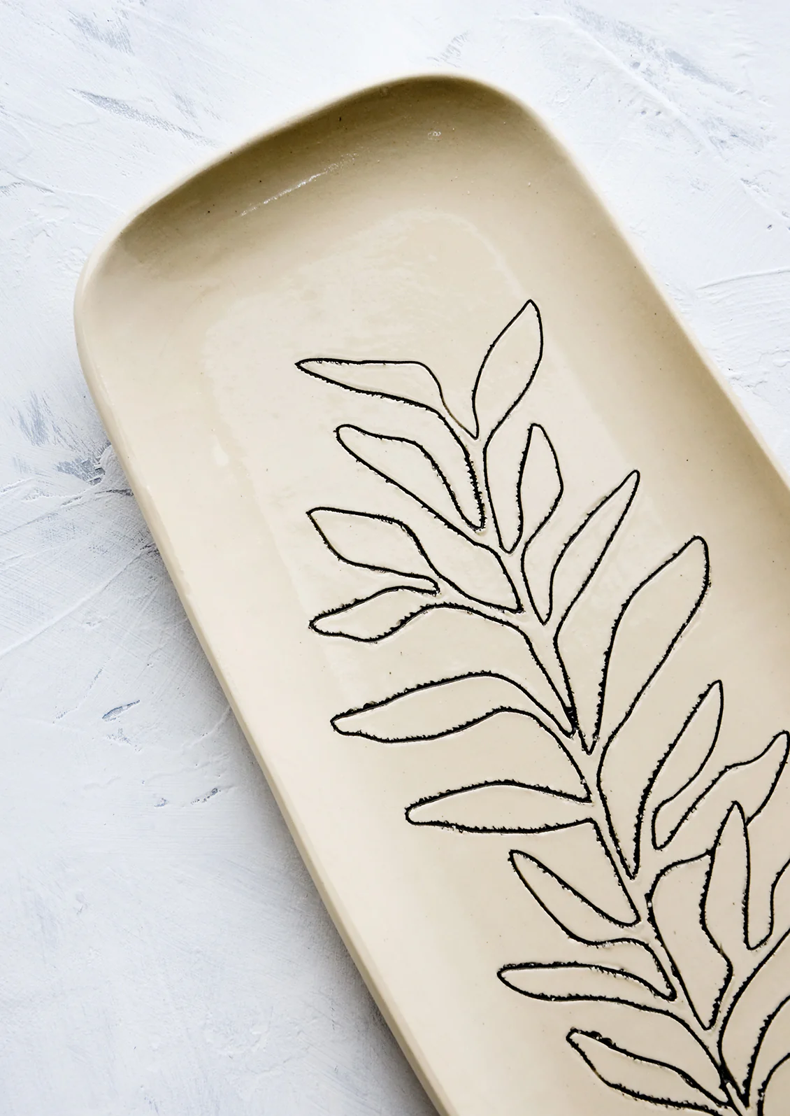 Botanical Oblong Ceramic Platter - Image 7
