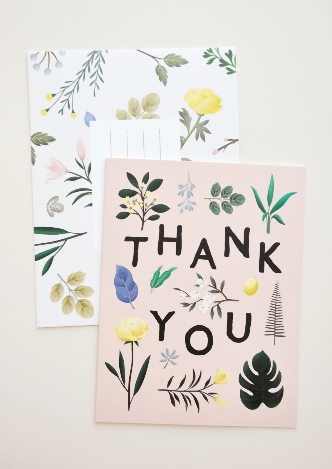 Botanical Floral Thank You Card