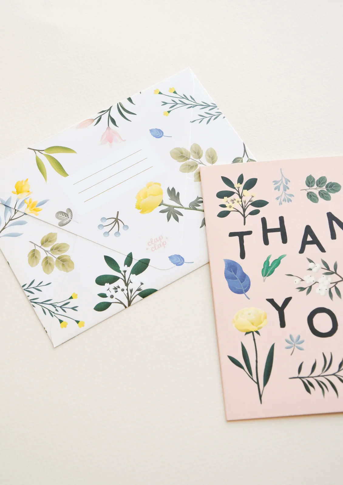 Botanical Floral Thank You Card - Image 2