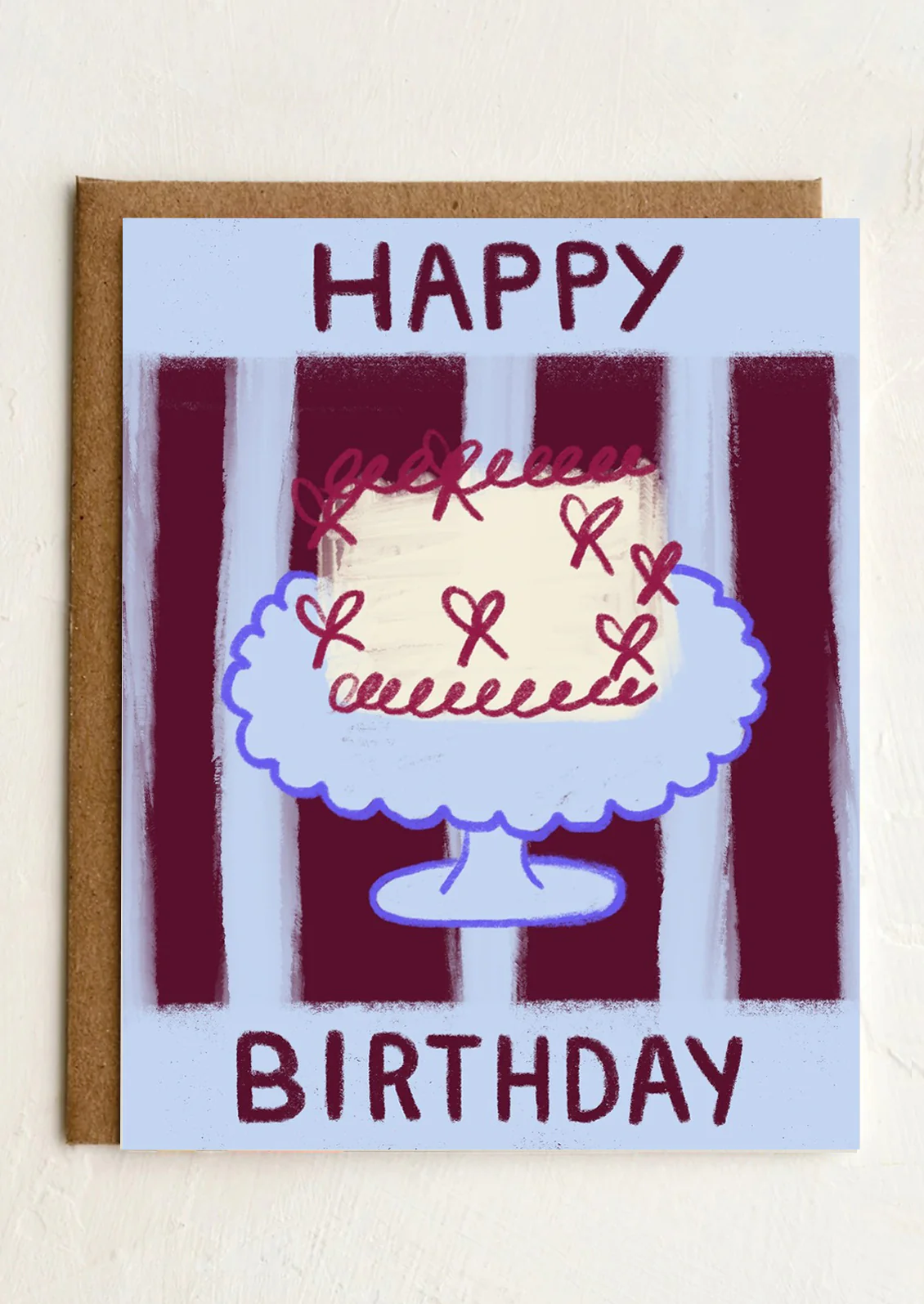Bow Cake Birthday Card