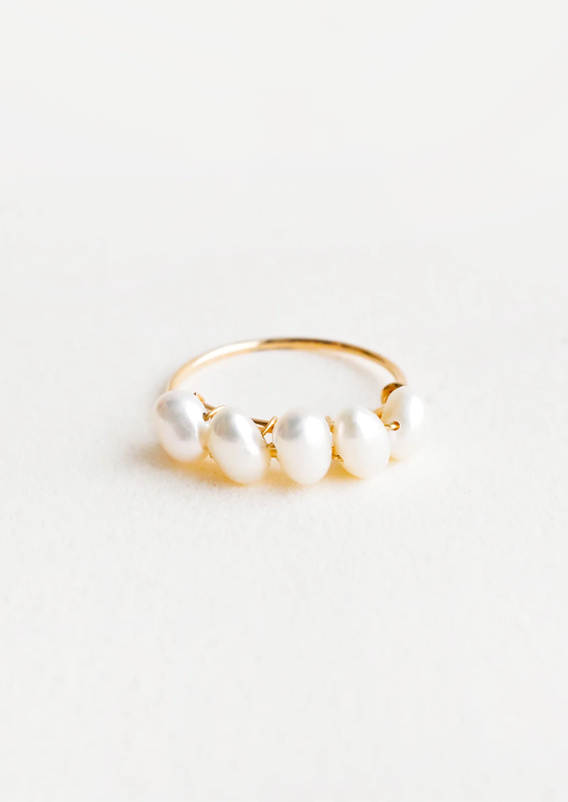 Braided Pearl Ring