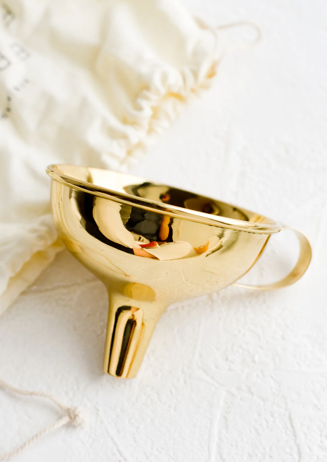 Solid Brass Funnel