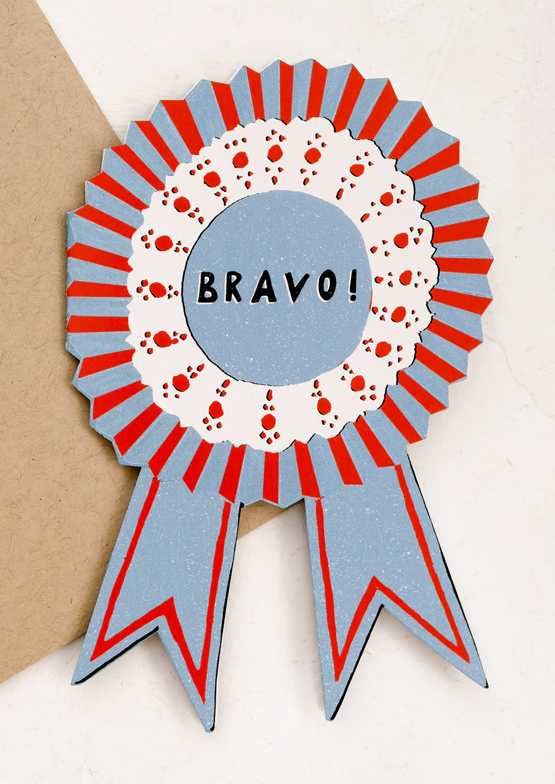 Bravo Ribbon Diecut Card