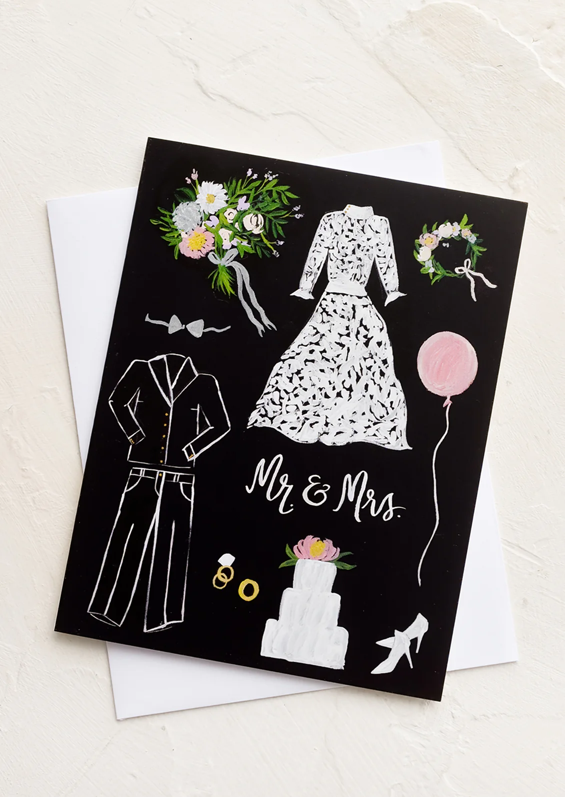 Bride & Groom Wedding Card