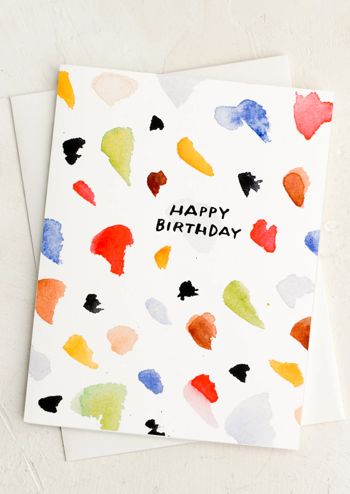 Brushstrokes Birthday Card