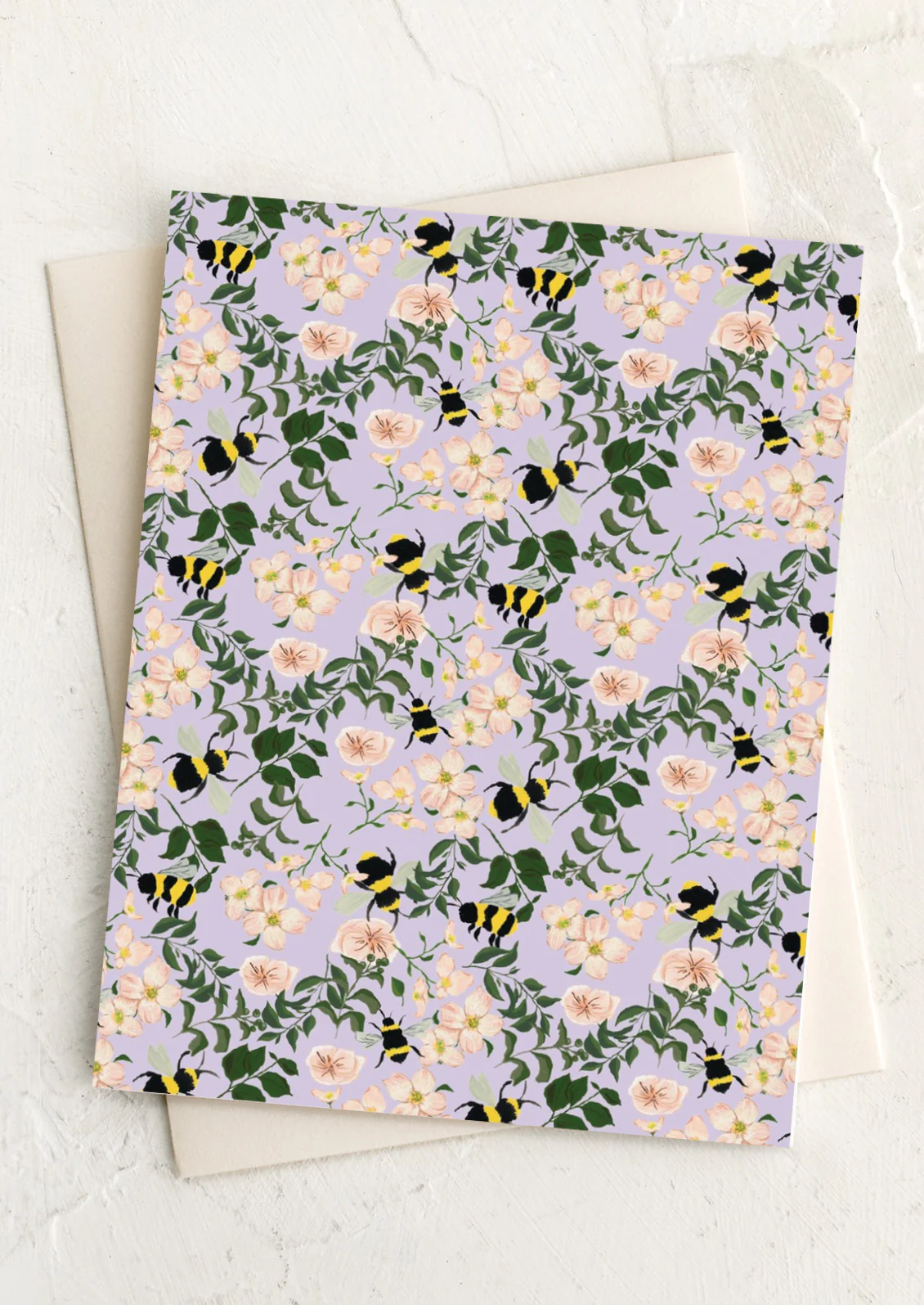 Bumblebee Garden Blank Card