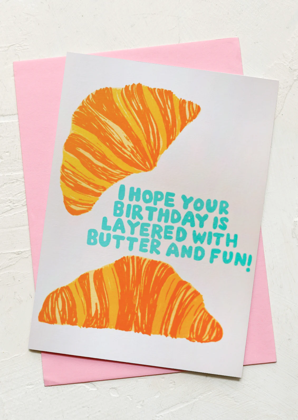 Croissant Birthday Card