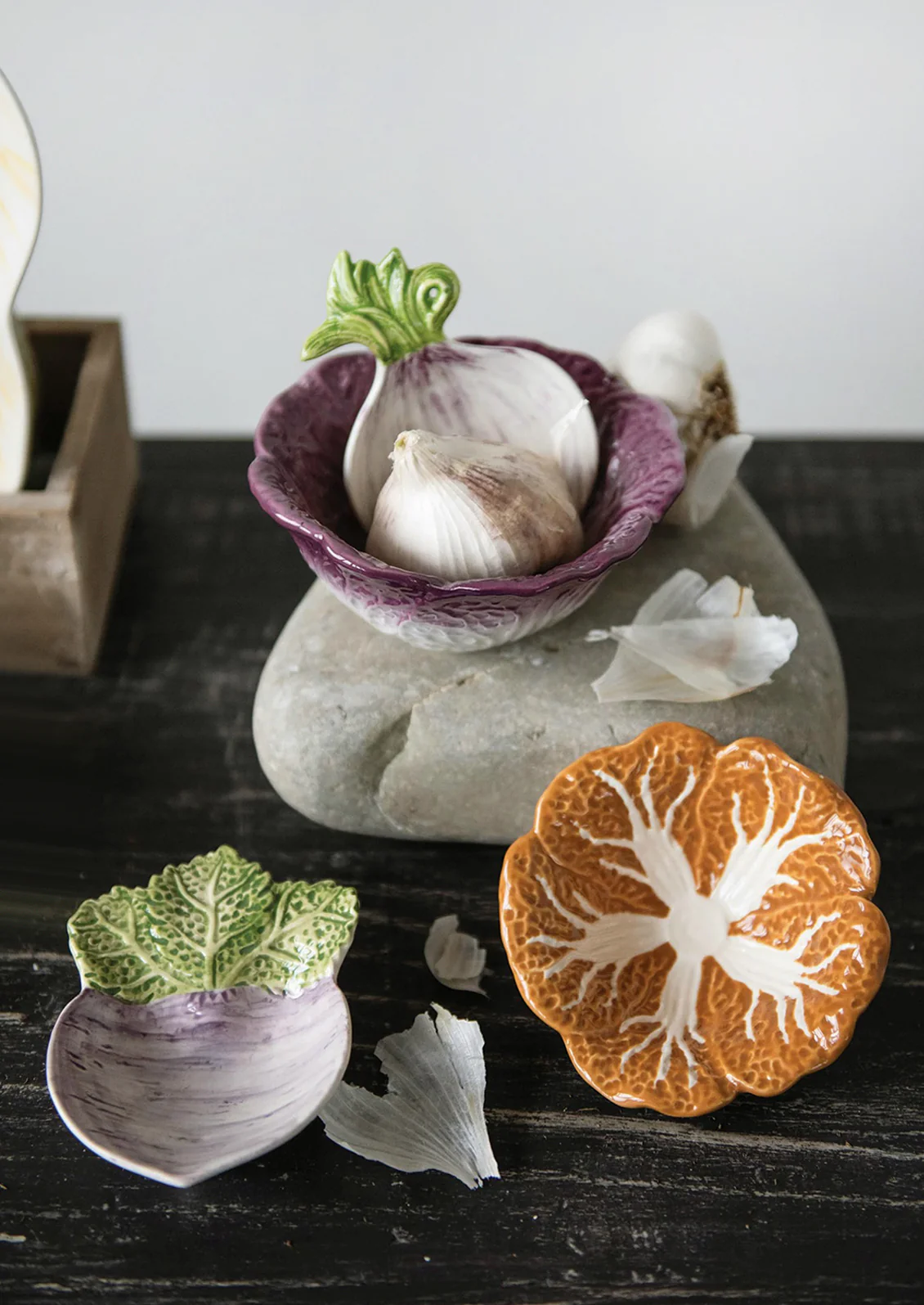 Cabbage Nesting Ceramic Bowl - Image 3
