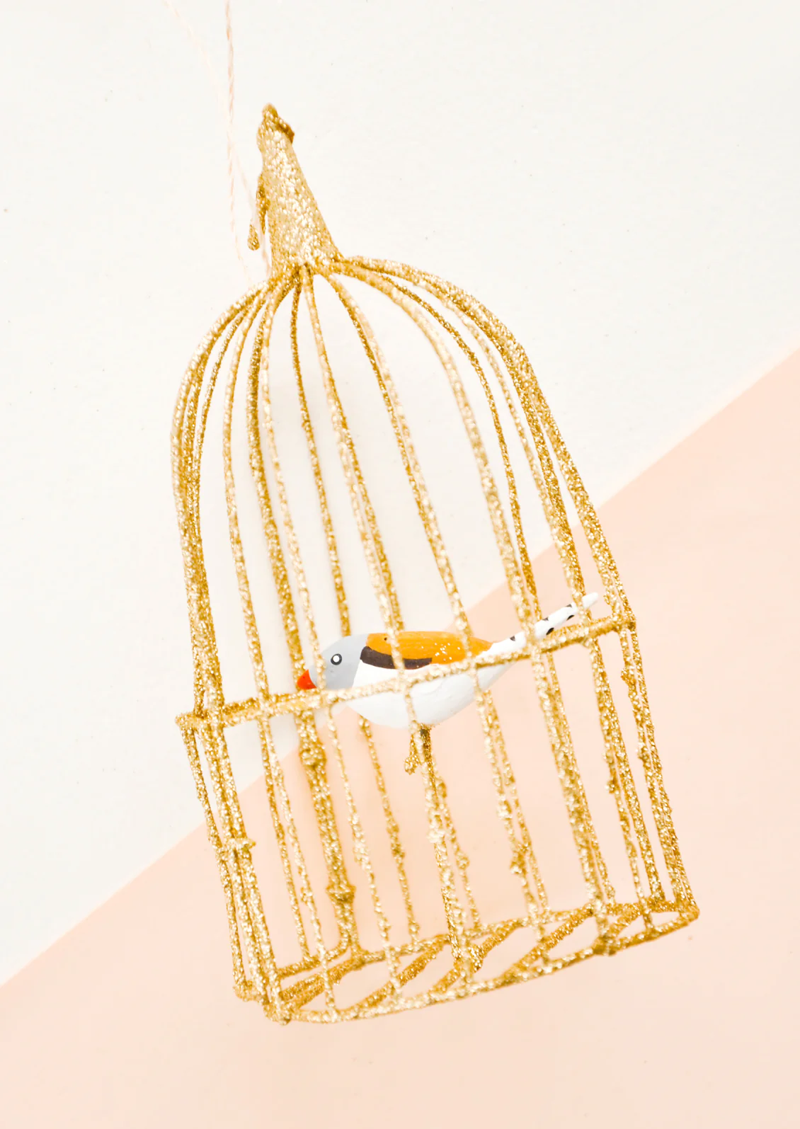 Caged Songbird Ornament