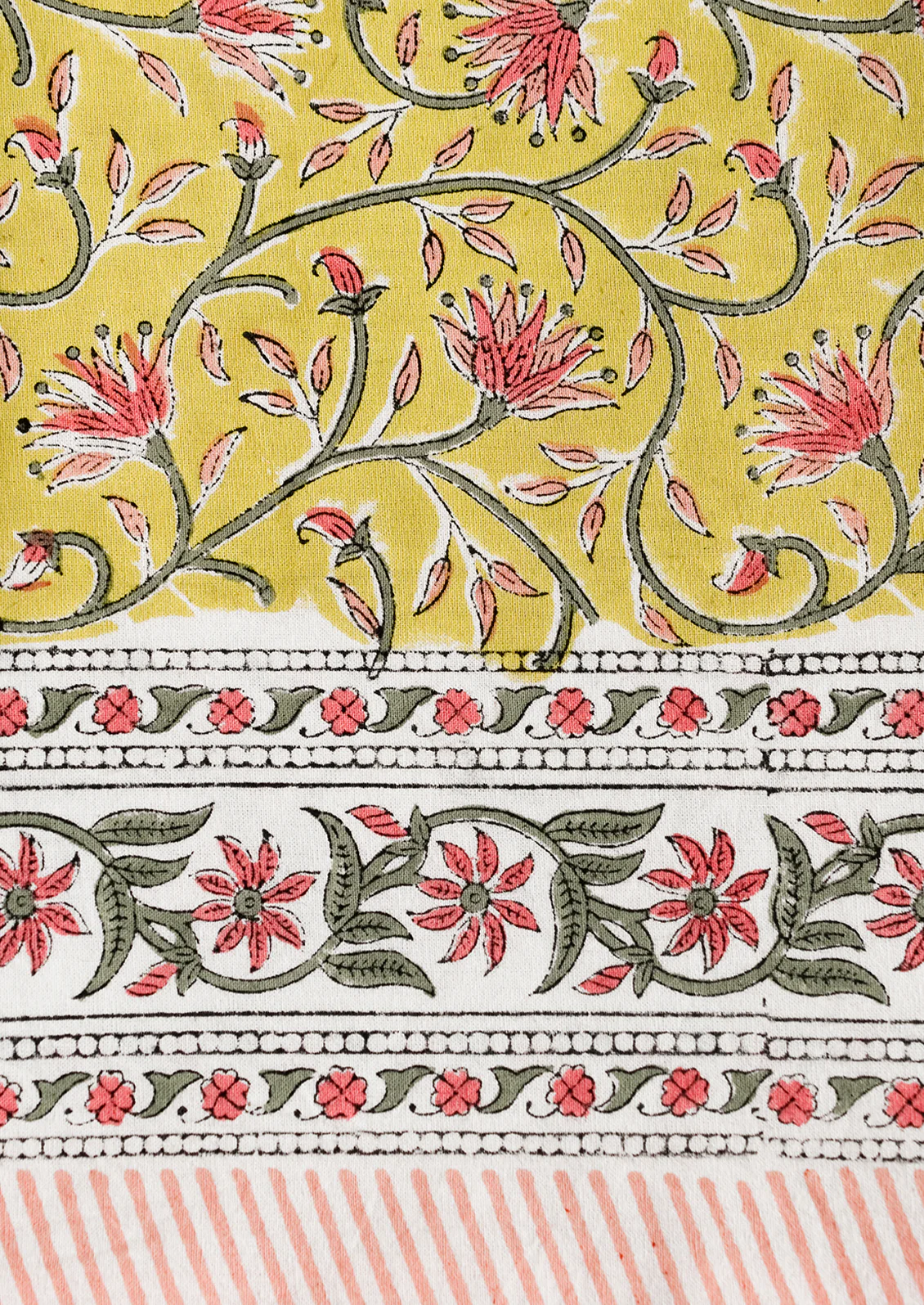 Calla Block Printed Tablecloth - Image 4