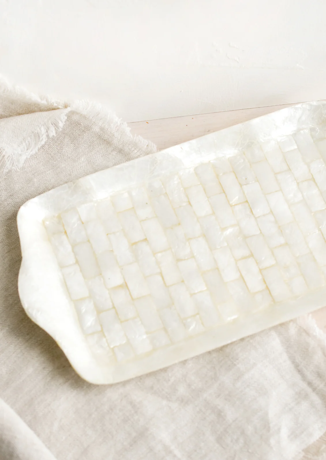 Tiled Capiz Catchall Tray