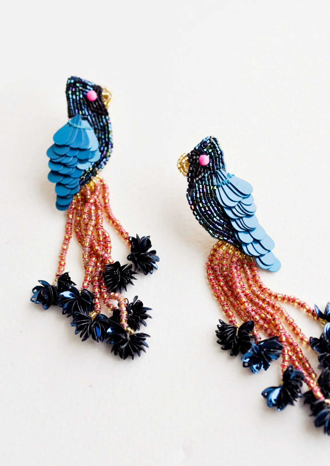 Cardinal Beaded Earrings - Image 4