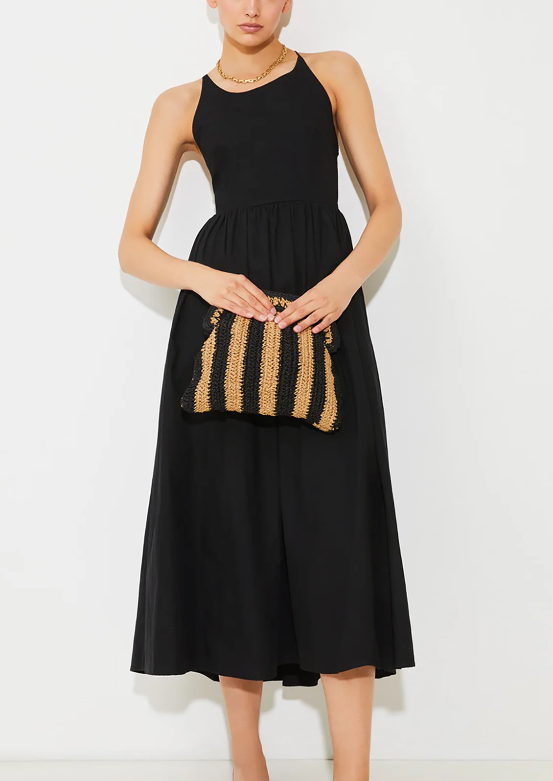 Cecilia Open Back Poplin Dress - Image 3