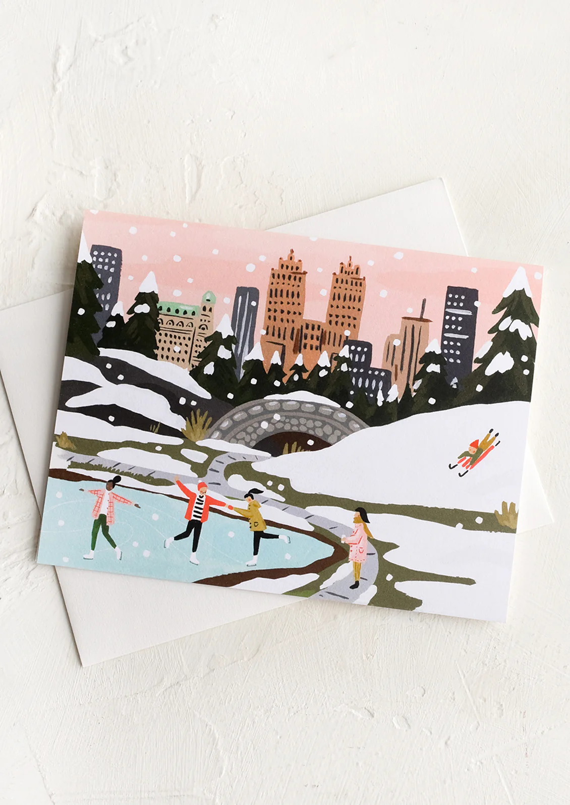 NYC Iceskaters Holiday Card