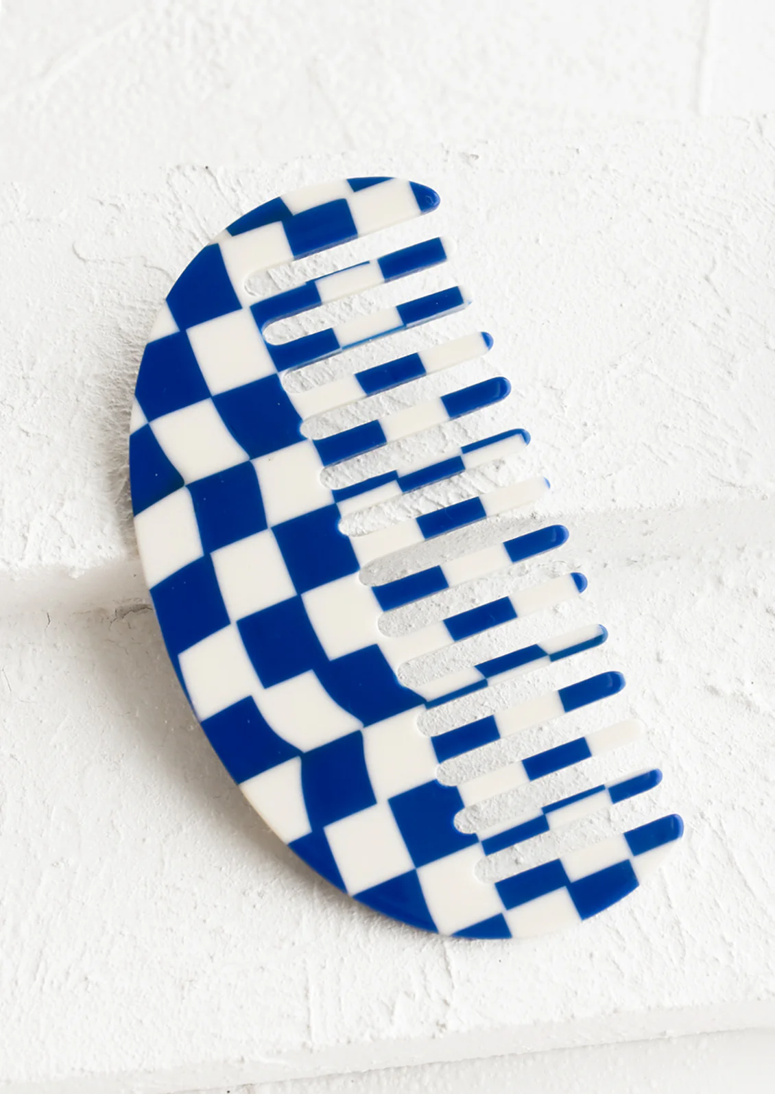 Checkered Acetate Comb