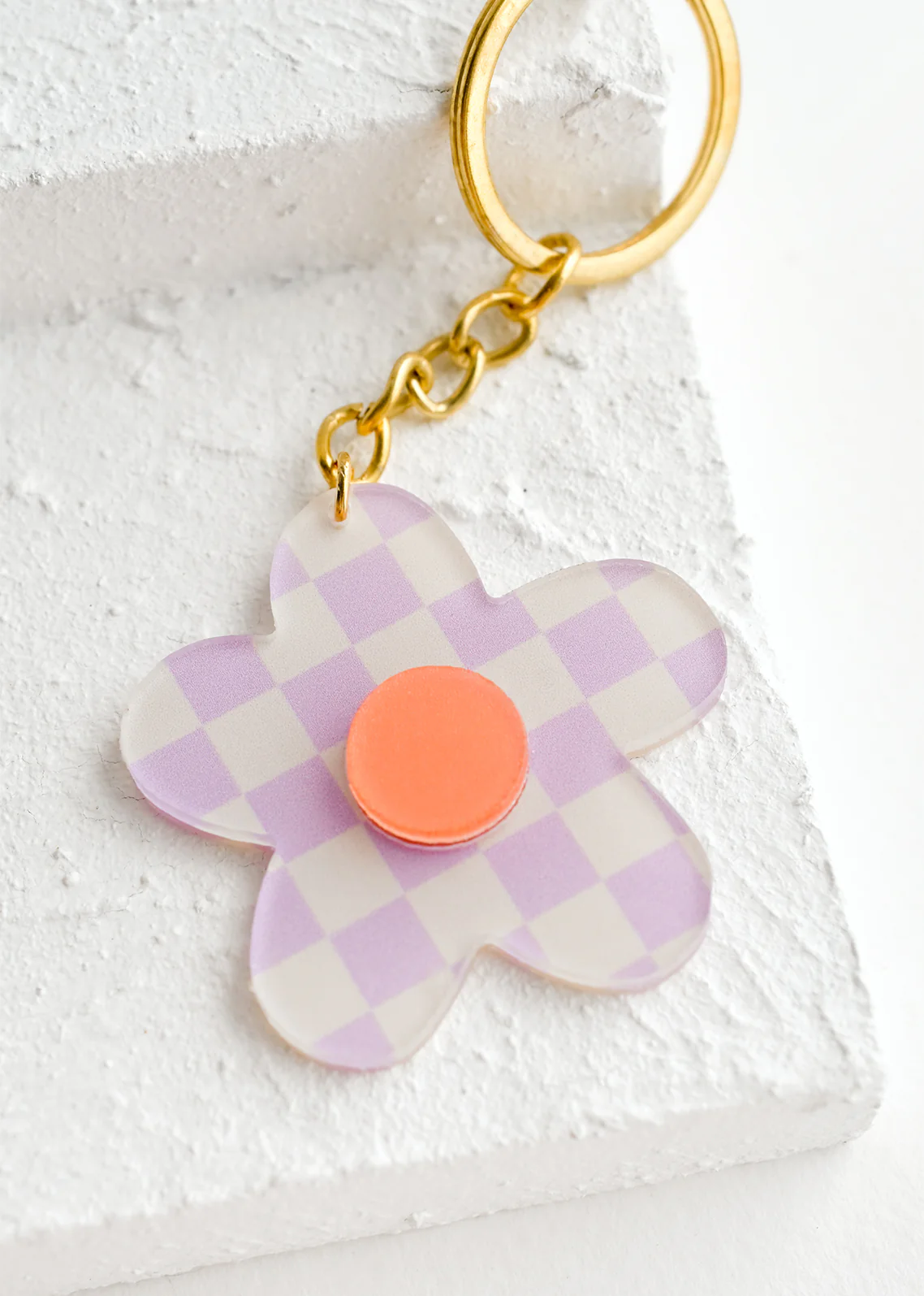 Checkered Daisy Keychain - Image 4