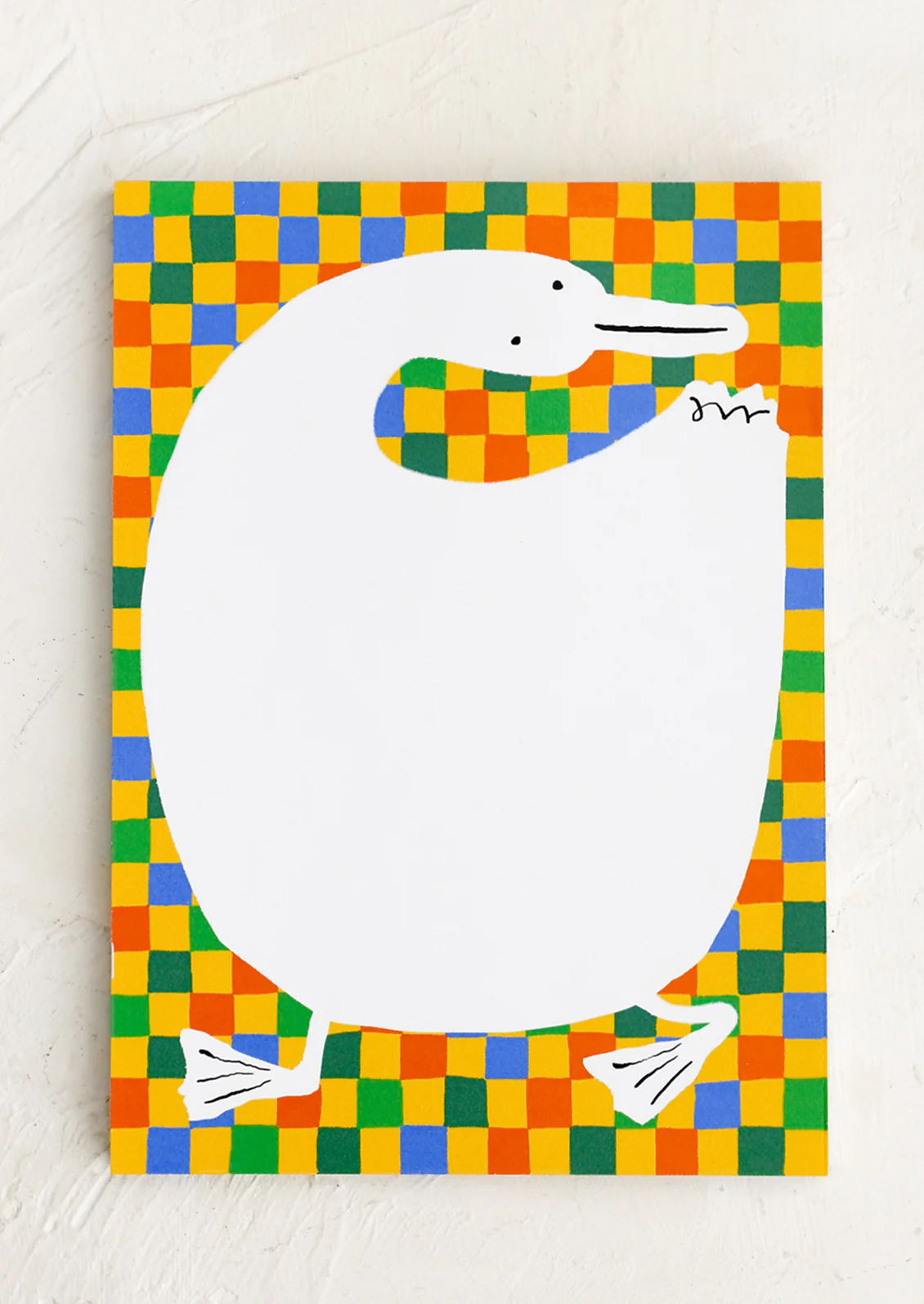 Checkered Duck Notepad