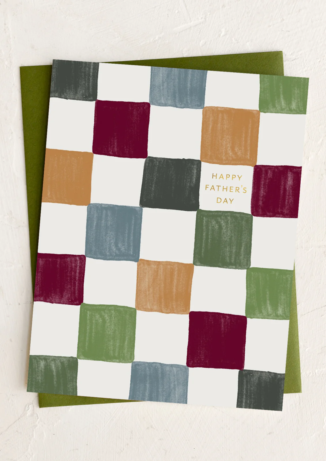 Checkered Father's Day Card