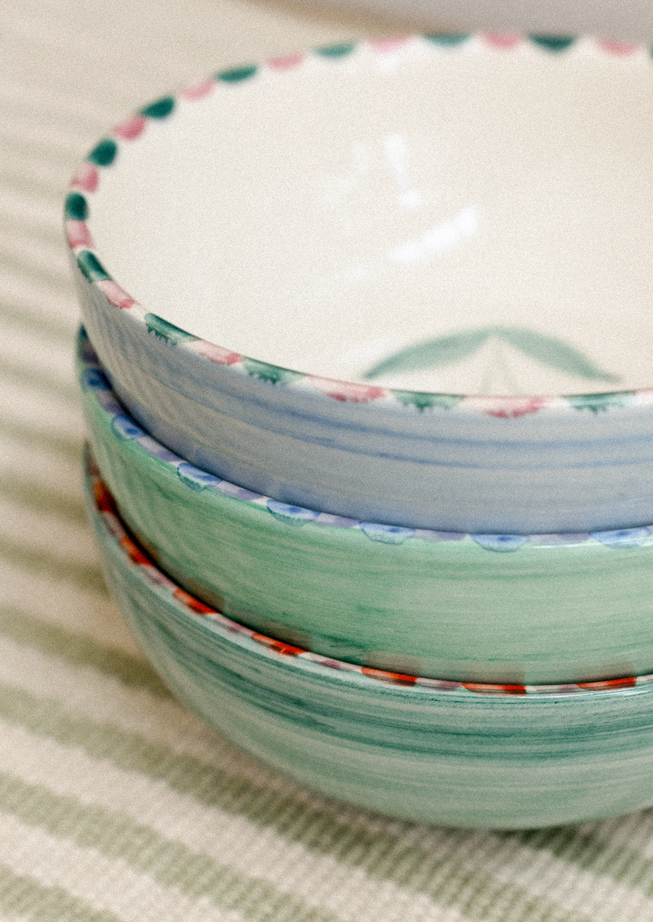 Painted Ceramic Bowl - Image 6