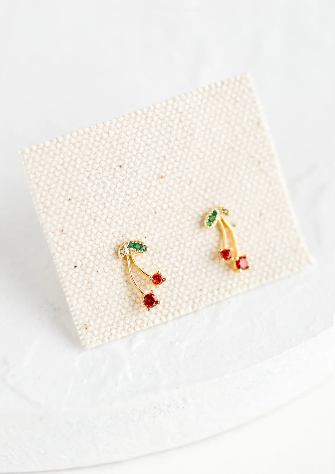 Cherry Stud Earrings - Image 2